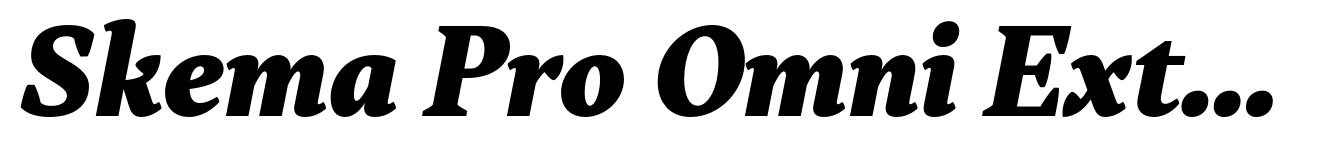 Skema Pro Omni Extra Bold Italic